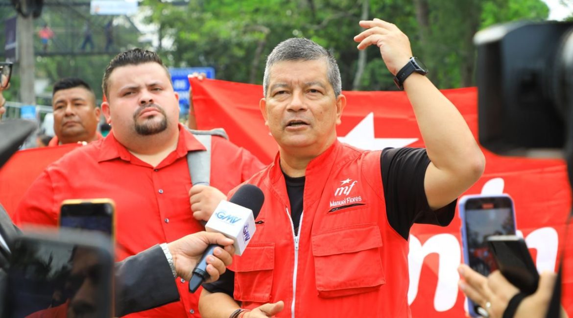 Manuel Flores, del FMLN, cree que su candidatura para 2024 se consolida
