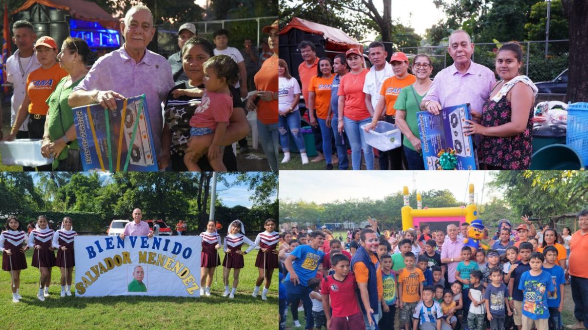 Alcalde Salvador Menéndez visitó Cantón El Achiotal en una tarde llena de alegría