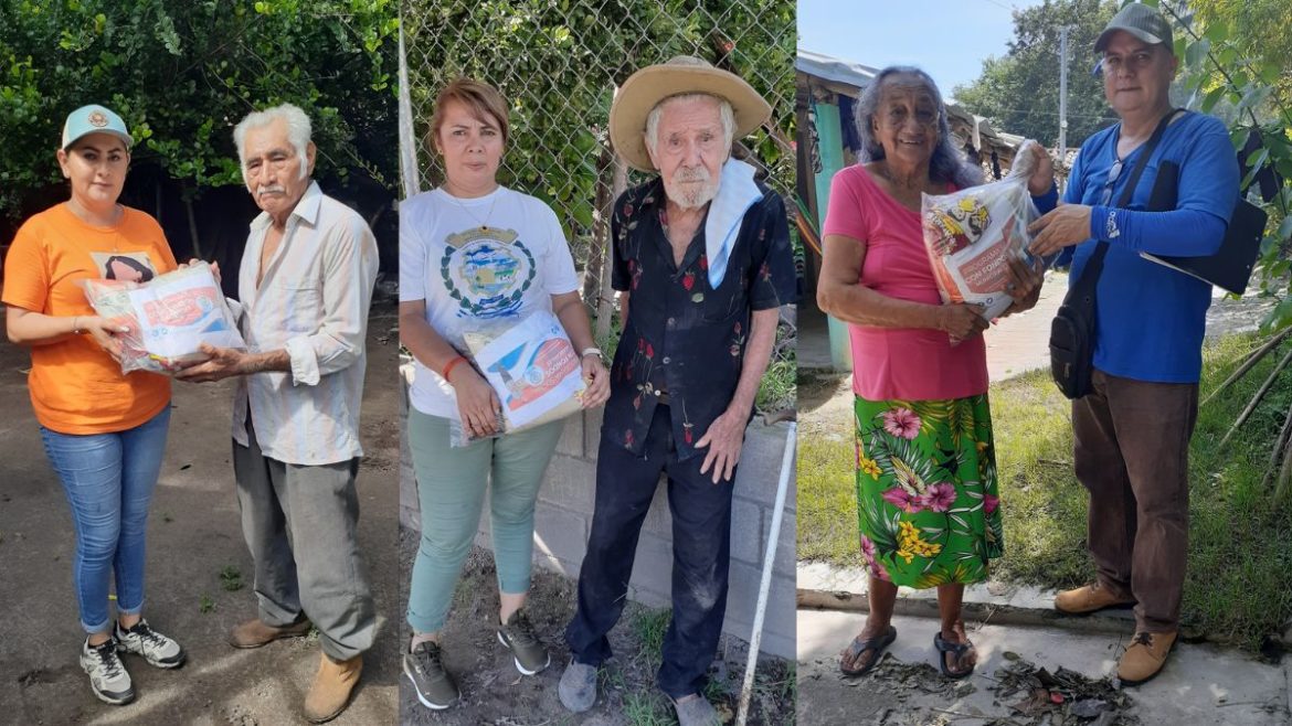 Alcaldía de San Luis Talpa realiza entrega #97 de Canastas Básicas para el adulto mayor
