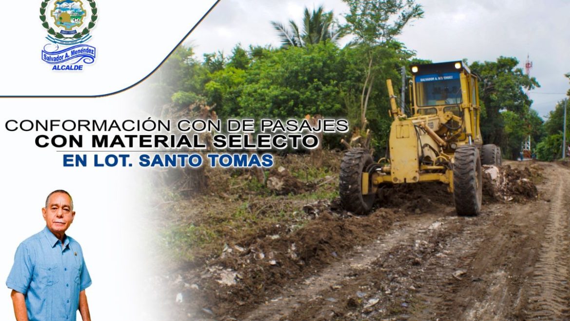 Alcaldía de San Luis Talpa trabaja en el Mantenimiento de Pasajes en Lotificación Santo Tomás