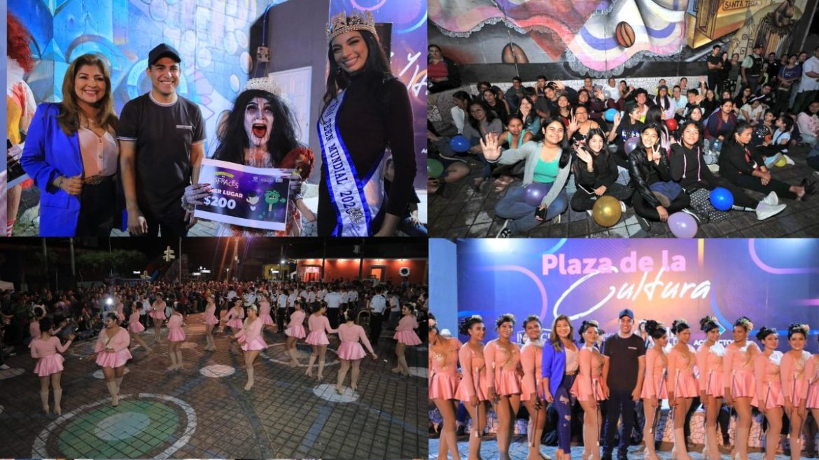 Alcaldía de Santa Tecla festejó con mucha alegría el Show de disfraces en Plaza de la Cultura