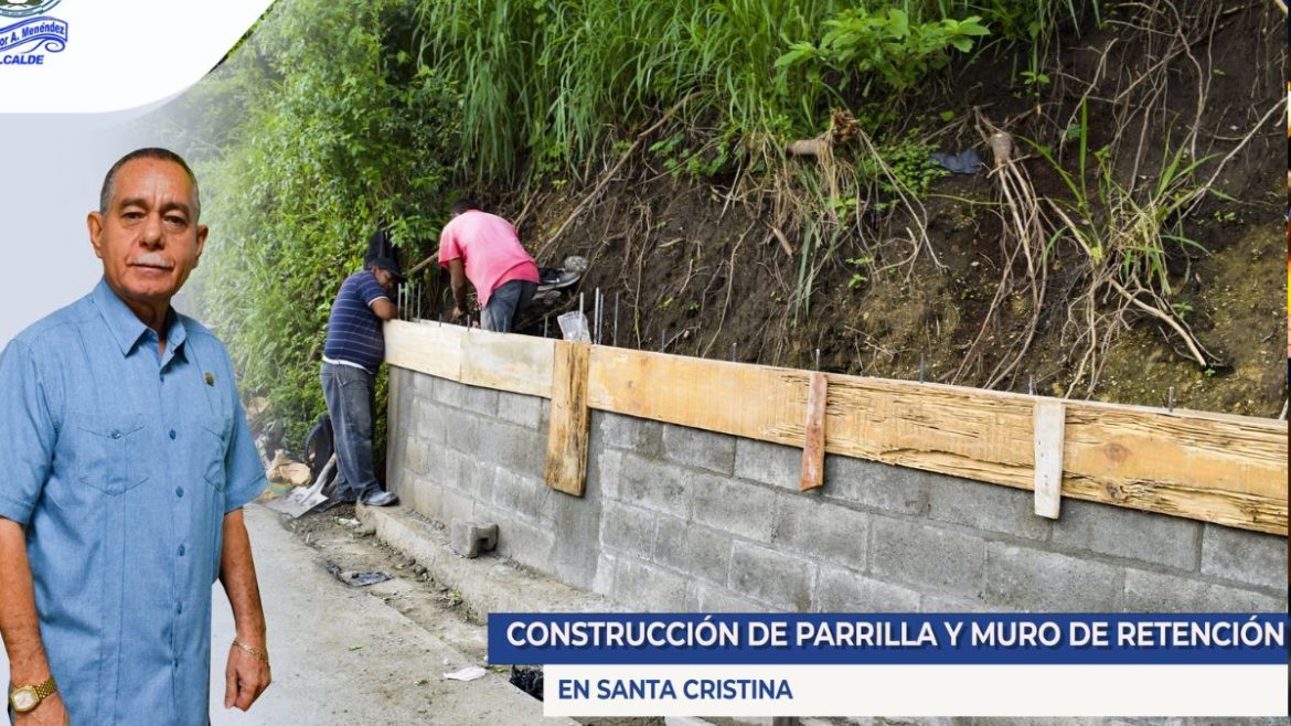 Alcaldía de San Luis Talpa avanza en la construcción de Parrilla y Muro de Retención en Santa Cristina