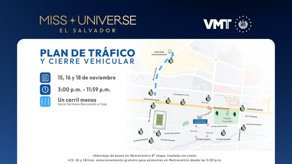 Asistentes a los eventos de Miss Universo 2023 tendrán transporte especial hacia el Gimnasio Nacional