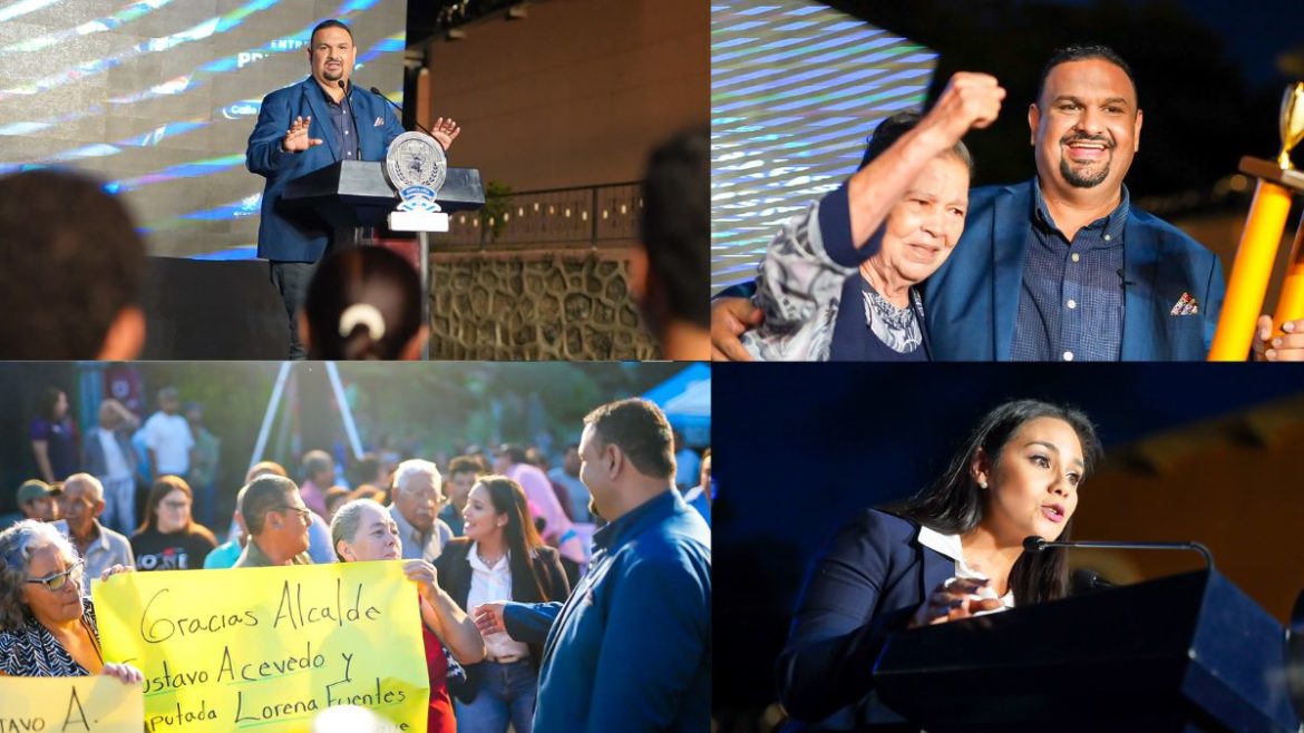 Alcalde de Santa Ana, Gustavo Acevedo, inaugura la Fase I de la calle Universitaria y 32 avenida sur