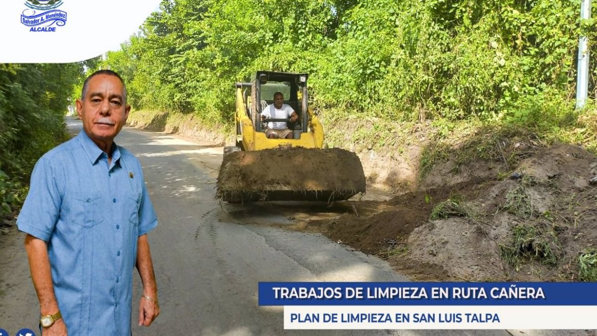 Alcaldía de San Luis Talpa lleva a cabo «Plan de Limpieza en la Ruta Cañera»