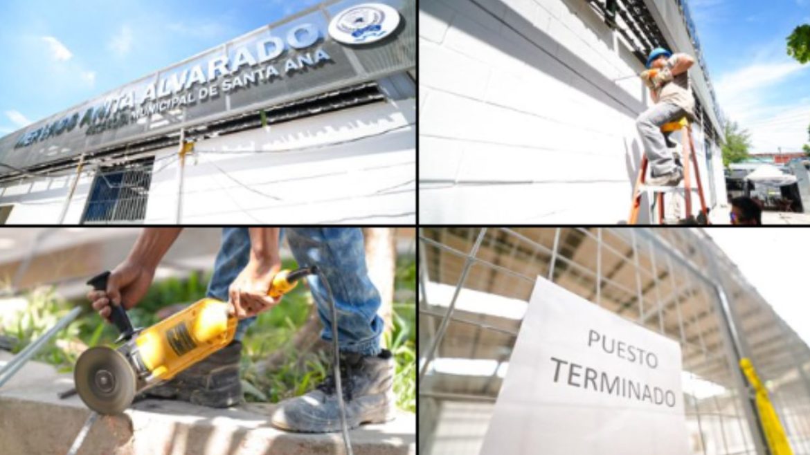 Avanzan los trabajos de remodelación del mercado Anita Alvarado