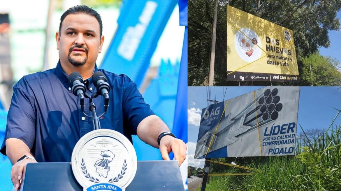 Alcalde Gustavo Acevedo envía advertencia a empresas con publicidad ilegal