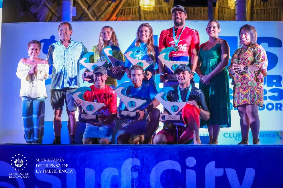 Autoridades realizan premiación del Surf City El Salvador ALAS Pro Tour 2023