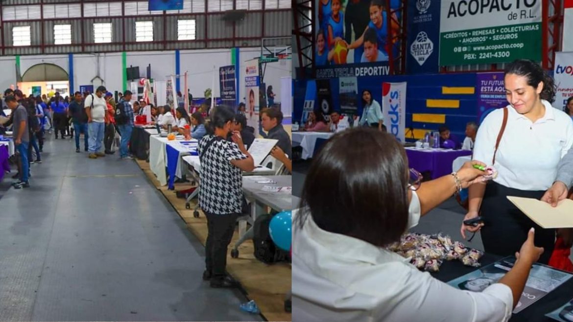 Alcaldía de Santa Tecla realizó su tercera Feria de Empleos 2023