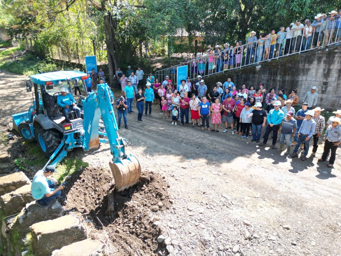Gobierno inicia intervención de calles en cantón San Pedro, Victoria, Cabañas