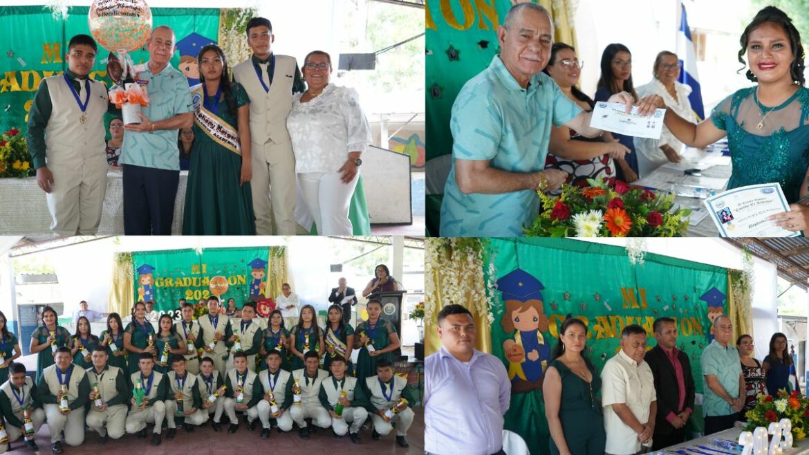 Alcalde Salvador Menéndez apadrino graduación de Jóvenes de Noveno grado del C.E. El Achiotal