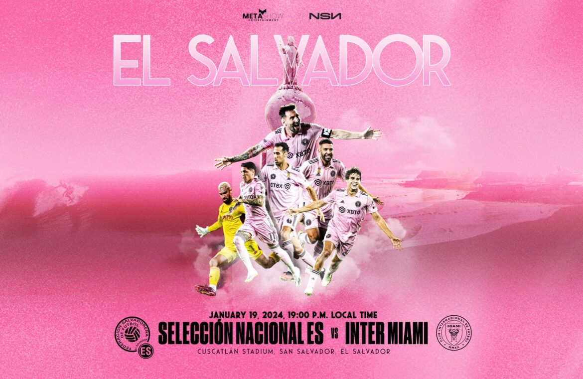 La selección de El Salvador se enfrentará en un juego amistoso ante Inter Miami el 19 de enero de 2024