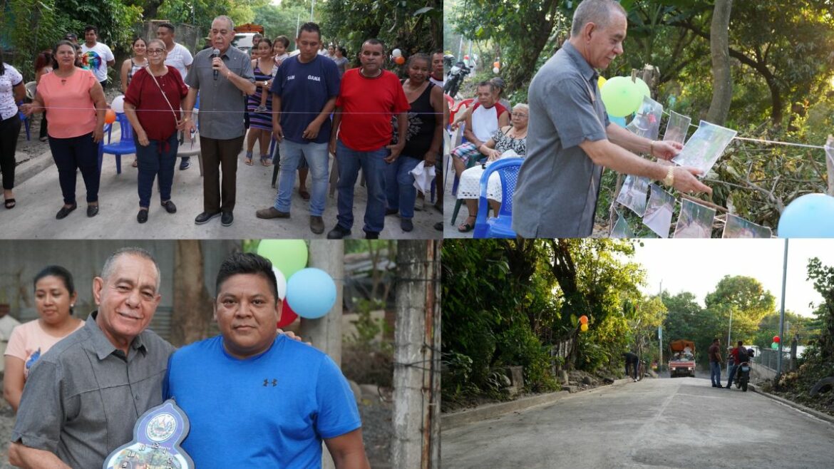 Inauguración de Empedrado y Fraguado del Pasaje #5 en la Comunidad Narváez
