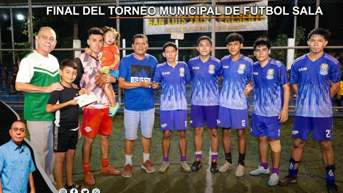 Final del Torneo Municipal de Fútbol Sala En San Luis Talpa