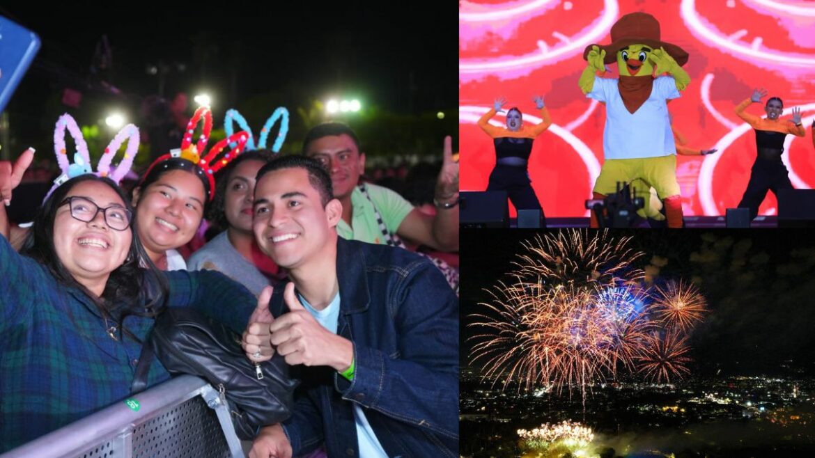 Santa Tecla brilla con Luces Camperos: Una noche inolvidable de celebración y unión