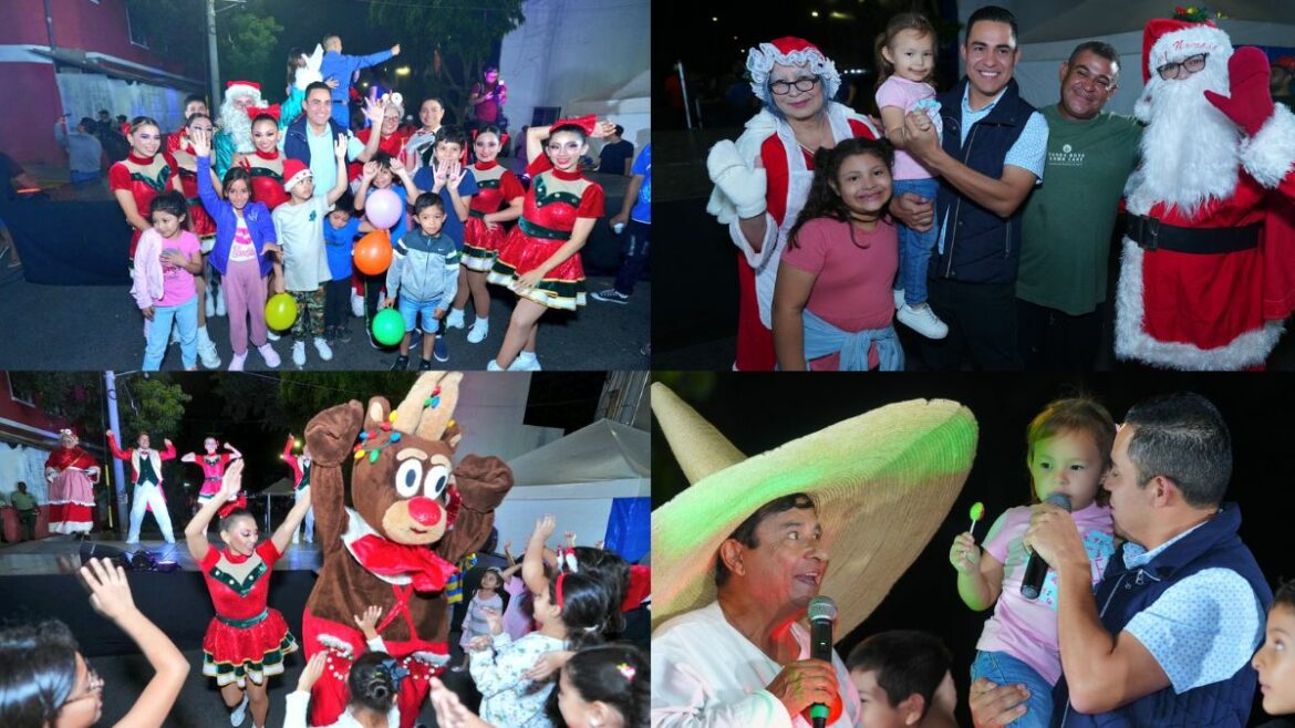 Show Navideño en Colonia Las Delicias, Santa Tecla