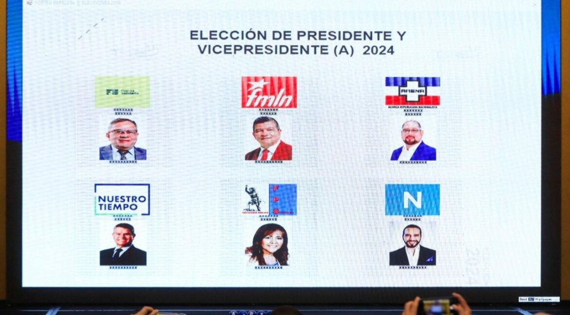 TSE realizó sorteo de posiciones de banderas de partidos políticos en las papeletas de votación para las elecciones 2024
