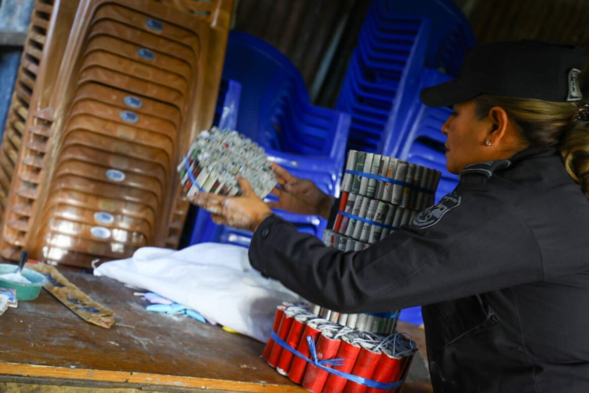 La Policía ha decomisado abundante pólvora fabricada de forma ilegal
