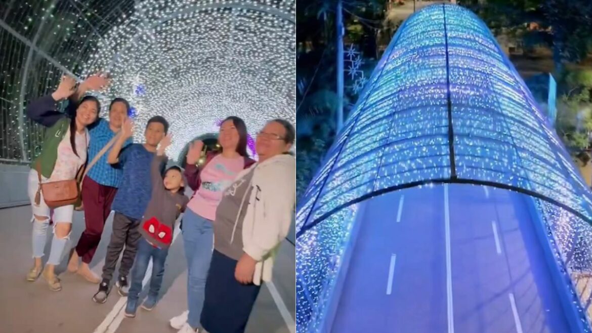 Santa Tecla inaugura el Túnel Digital Navideño más grande del país