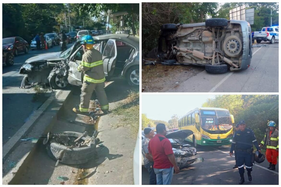Varios lesionados dejan diferentes accidentes de tránsito en algunos puntos del país