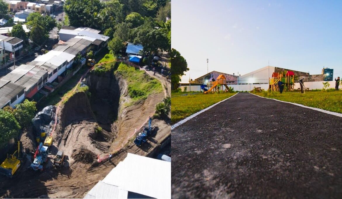 El MOP entregó obra de mitigación en una cárcava de la residencial Lomas de Miramonte, en San Salvador