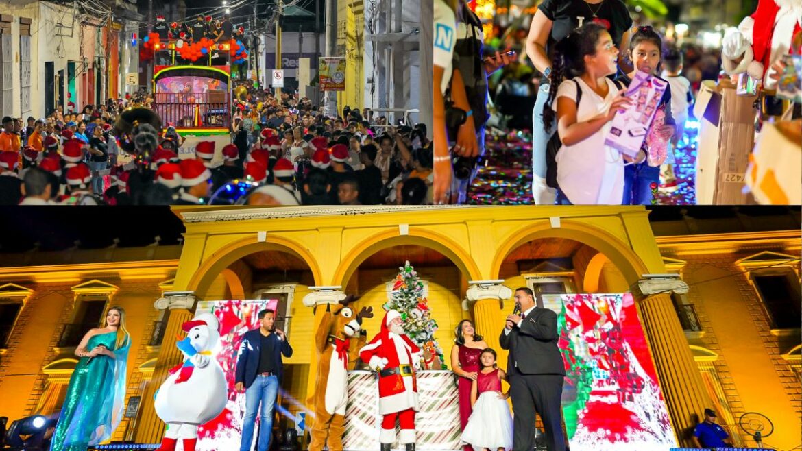 Santa Ana celebra llegada de Santa Claus y Desfile Navideño