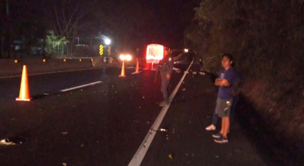 Una persona falleció sobre la carretera a Sonsonate a la altura de Armenia