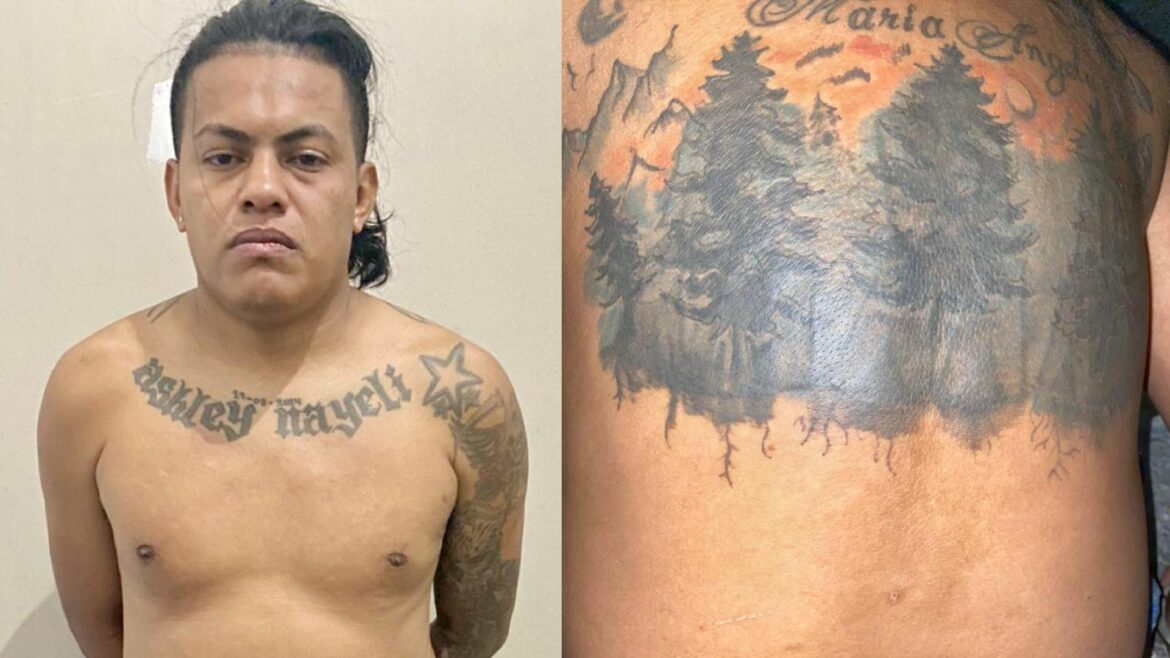 La PNC capturó a otro homeboy que intentó ocultar sus tatuajes alusivos a la MS-13