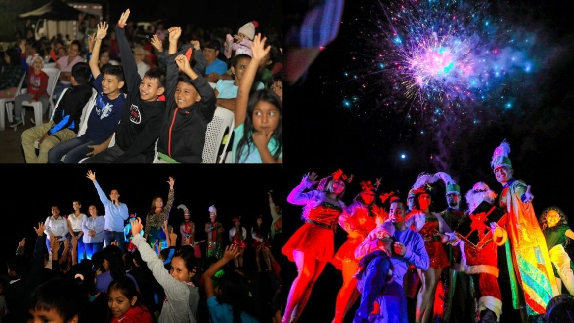 Alcalde Henry Flores realizó Show Navideño en Cantón Granadillas