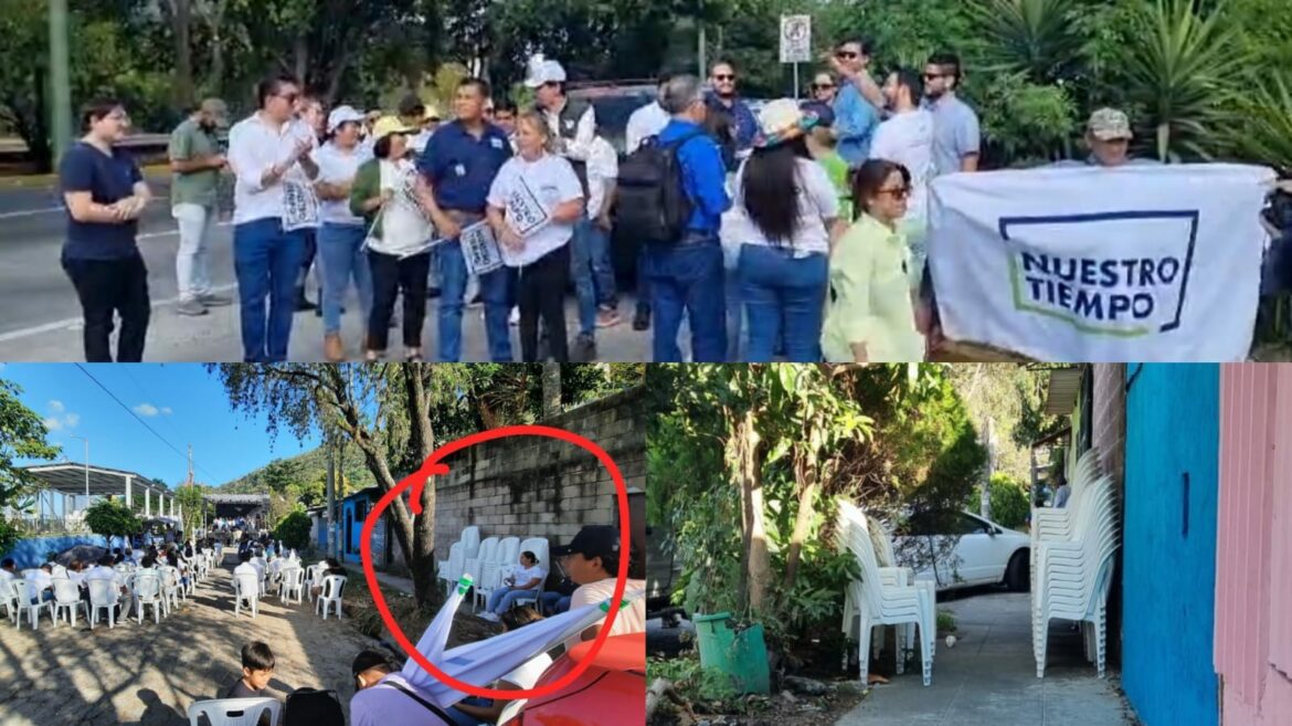Cierre de campaña de Nuestro Tiempo con notable ausencia de militantes