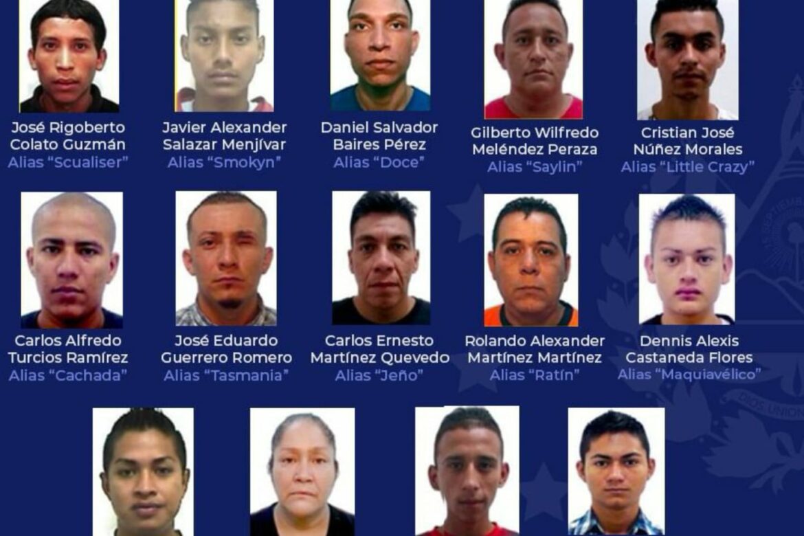 Atribuyen nuevos delitos a 14 sujetos de la “Mara Máquina” que ya permanecen en prisión