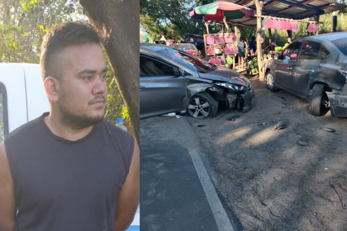Detienen a hombre con más de 366° de alcohol, tras provocar un accidente de tránsito en San Luis La Herradura