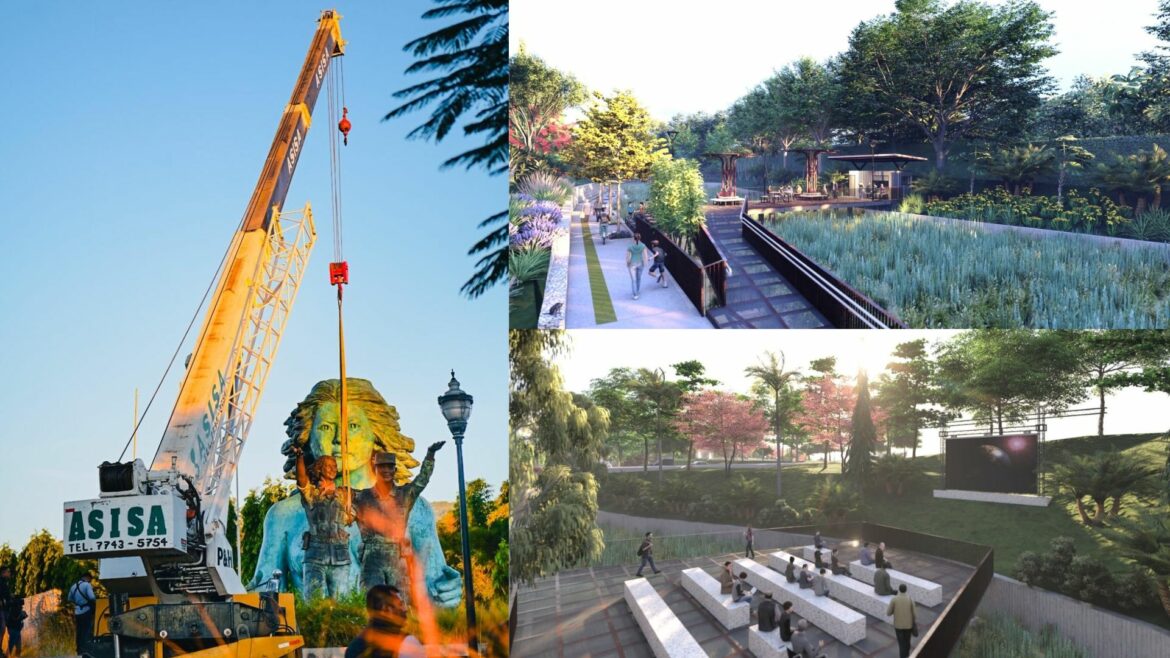El MOP inició los trabajos para construir un nuevo parque donde está el monumento a la Reconciliación