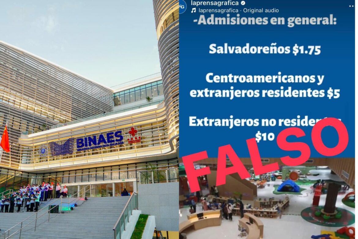BINAES desmiente supuesto cobro de entrada: «El ingreso es y seguirá siendo gratis»
