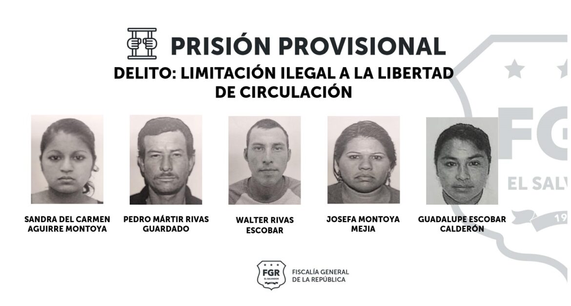 Pandilleros que amenazaban a familias para que abandonaran sus viviendas en Cabañas seguirán en detención