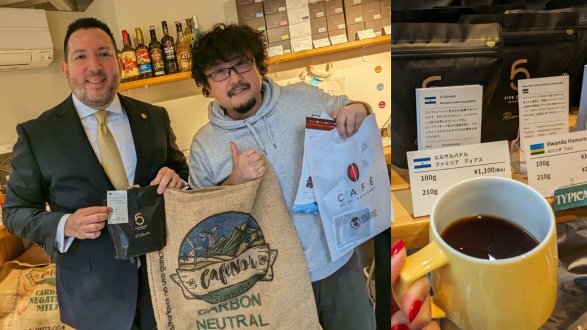 Five Coffee ofrece café salvadoreño a sus clientes en Tokio, Japón