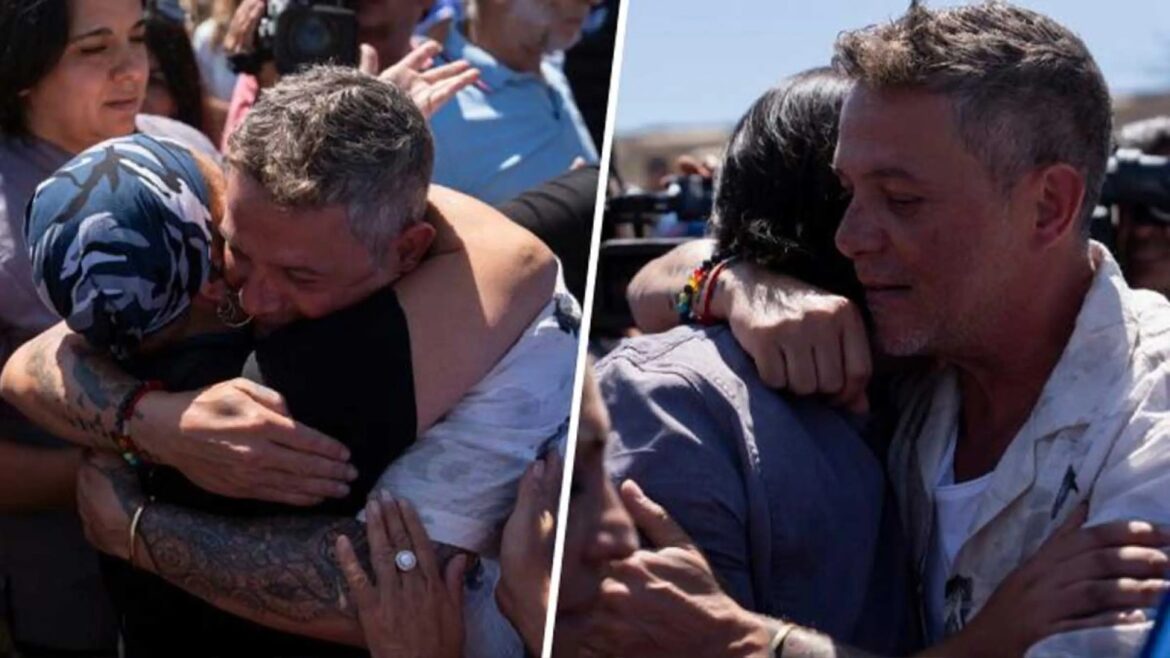 Alejandro Sanz visitó a las víctimas de incendios en Chile y hace un llamado urgente: “no los dejen solos”