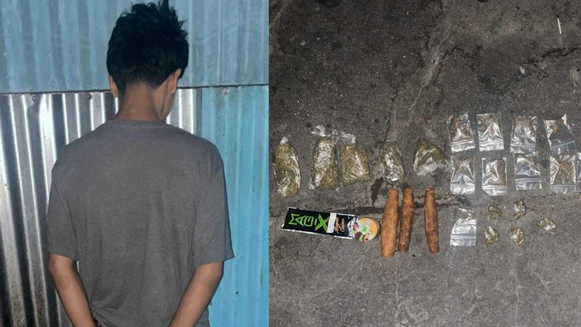 Ubicaron a un menor con 21 porciones de droga
