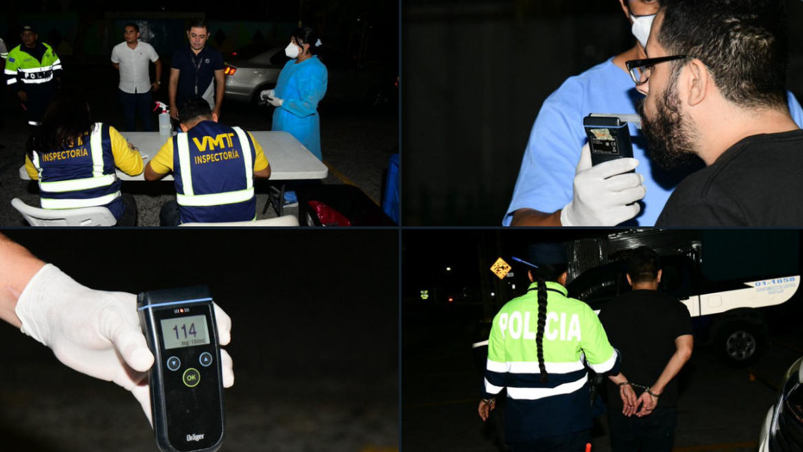 Dispositivos de antidoping del VMT sacaron de circulación a 14 conductores peligrosos en las últimas horas