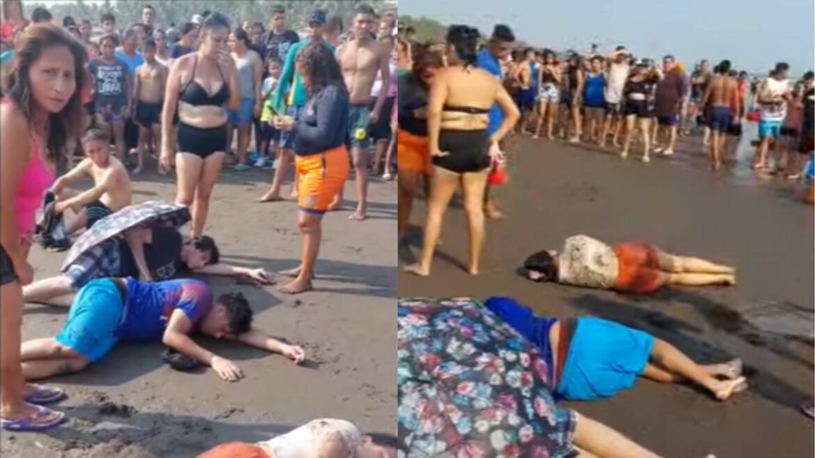 Rescataron a cuatro personas que fueron arrastradas por la corriente en la playa Metalío