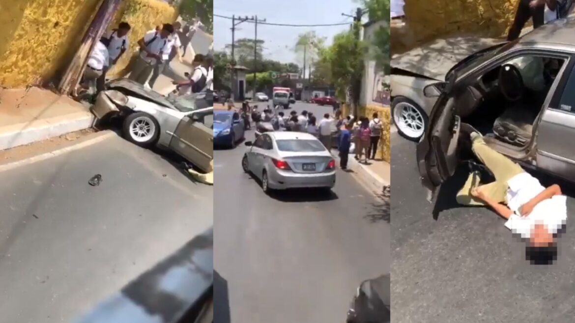 Cuatro estudiantes heridos de gravedad tras ser arrollados por un vehículo conducido por otro alumno, en Zacatecoluca