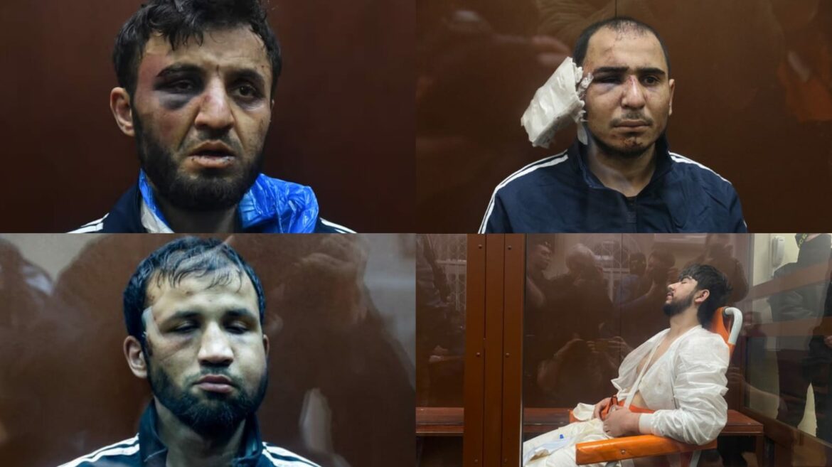 Detenidos por el atentado de Moscú admiten culpabilidad tras interrogatorio en tribunales rusos