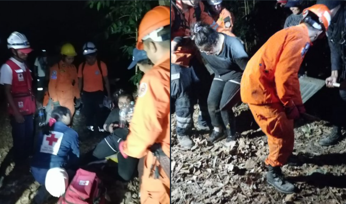 Recatan a 20 personas extraviados en el volcán Chinchontepec en San Vicente