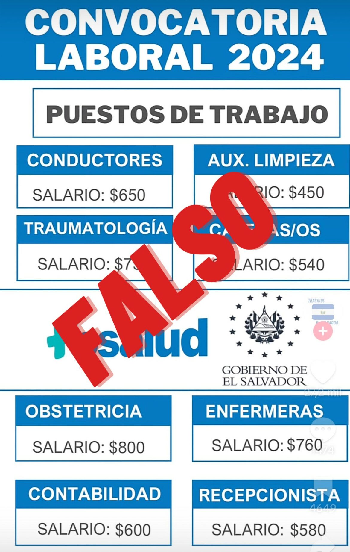 FOSALUD advierte sobre falsas ofertas laborales en redes sociales
