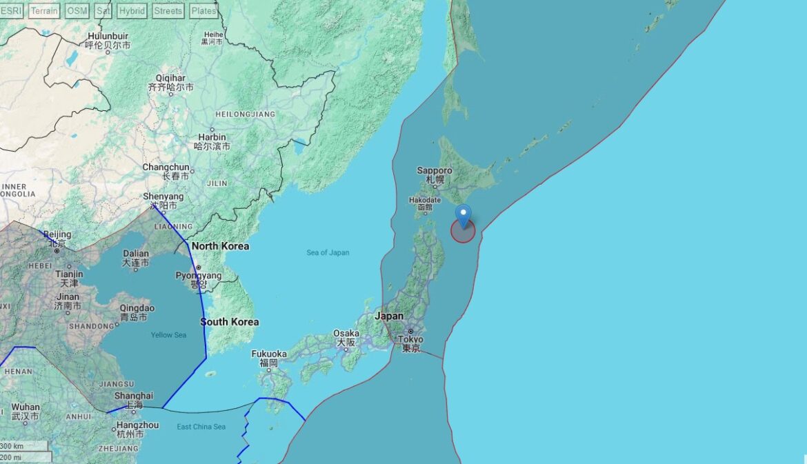 Fuerte terremoto magnitud 5.4 al sur de Honchō, Japón