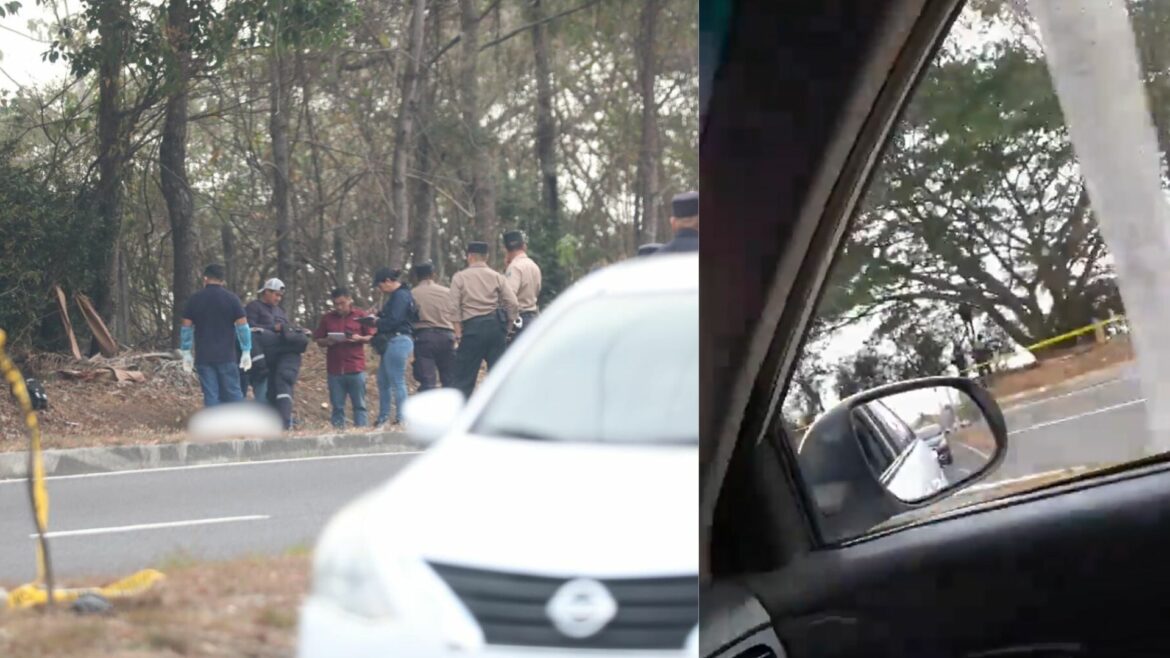 Encuentran el cuerpo de una joven suspendido de un árbol en el boulevard Luis Poma, Antiguo Cuscatlán