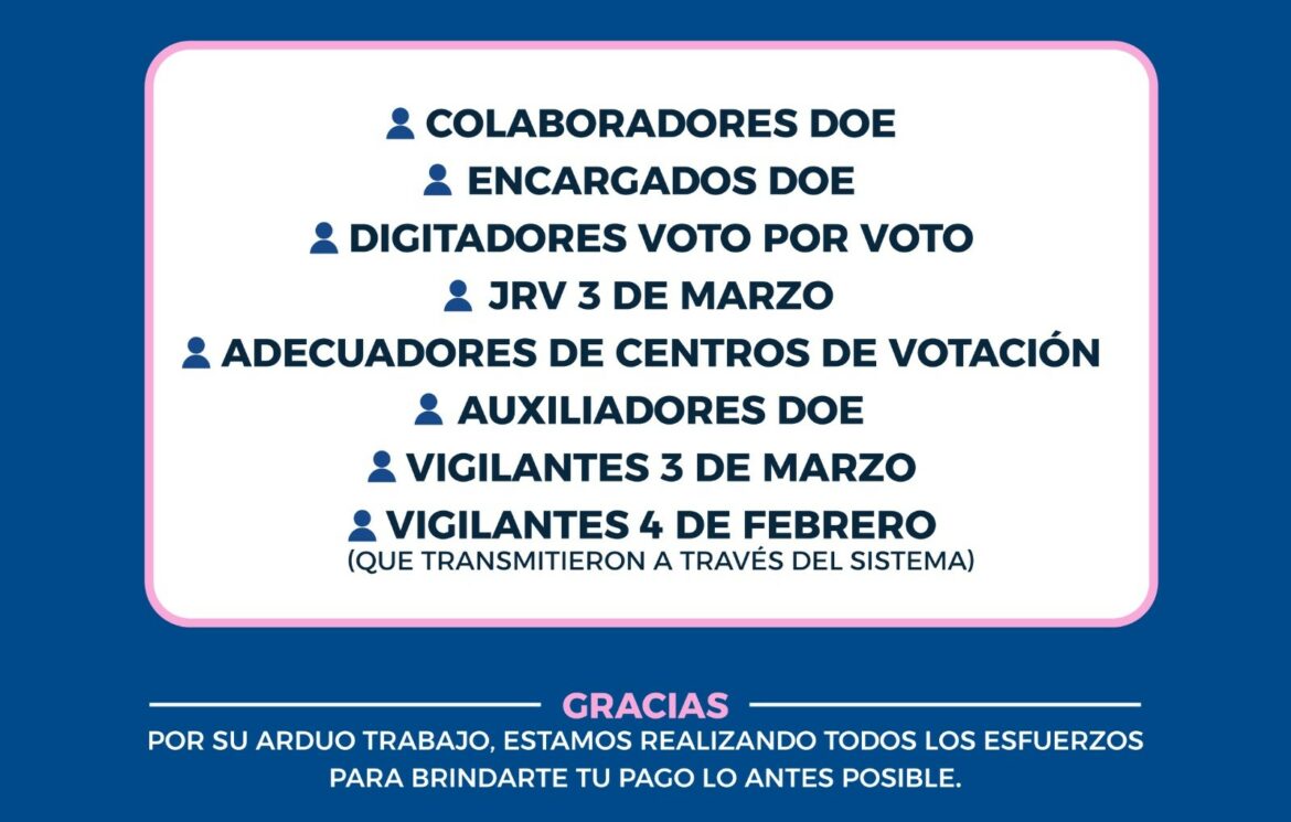 ¿Aún no ha cobrado por su trabajo eventual en las elecciones 2024?