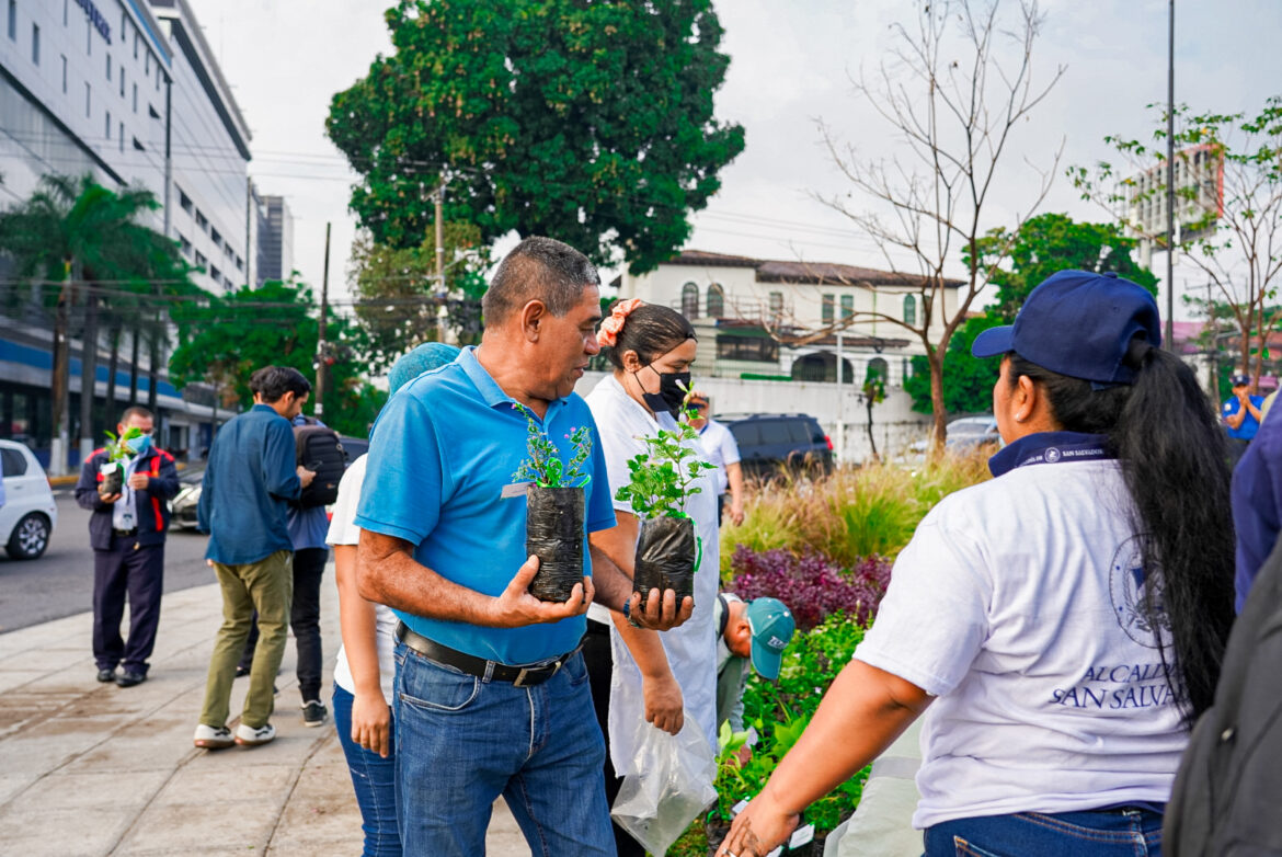 Comuna capitalina entrega 5,000 árboles en el Día de la Tierra