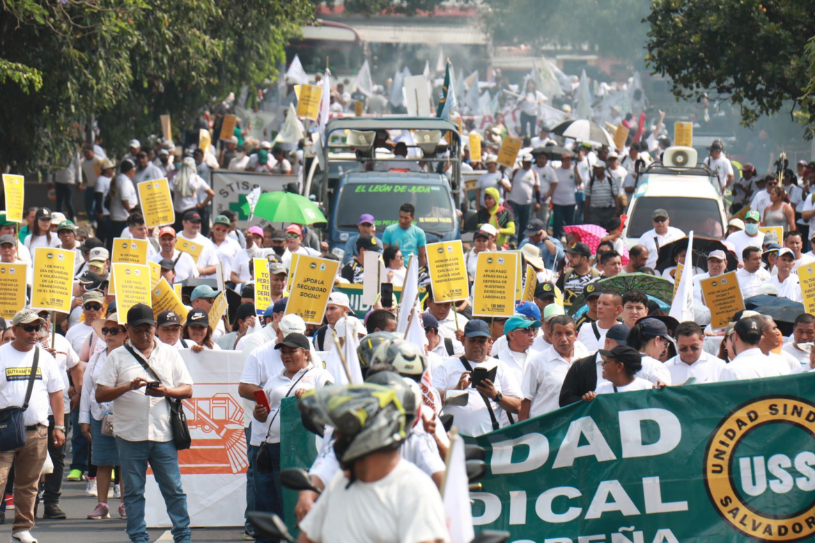 Unidad Sindical Salvadoreña confirma afluencia de 20,000 trabajadores en la marcha del 1 de mayo