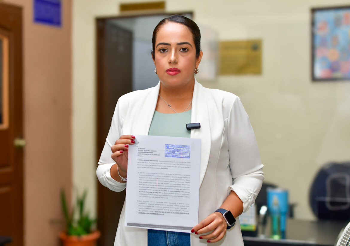 Alcaldesa de La Paz Este, Marcela Pineda, presenta ante la CCR solicitud de auditorías por posible manejo irregular o ilegal de fondos públicos municipales